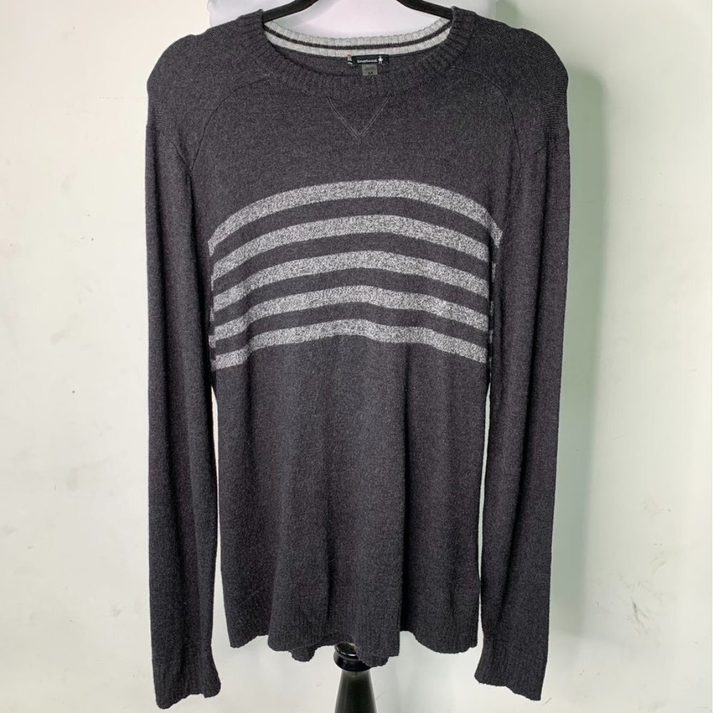 Smartwool Gray Long Sleeve Crewneck Wool Blend Sweater Size Medium